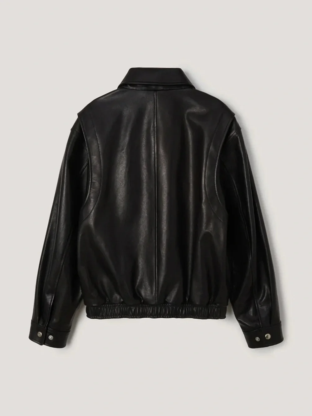 UNISEX DRIZZLER LEATHER JACKET BLACK